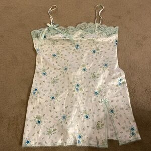 VINTAGE Y2K VICTORIA'S SECRET ANGEL FLORAL LACE SIZE LARGE